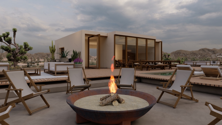 Glamping 概念设计与 3D 渲染丨美国加利福尼亚丨Elisa Felisatti-13