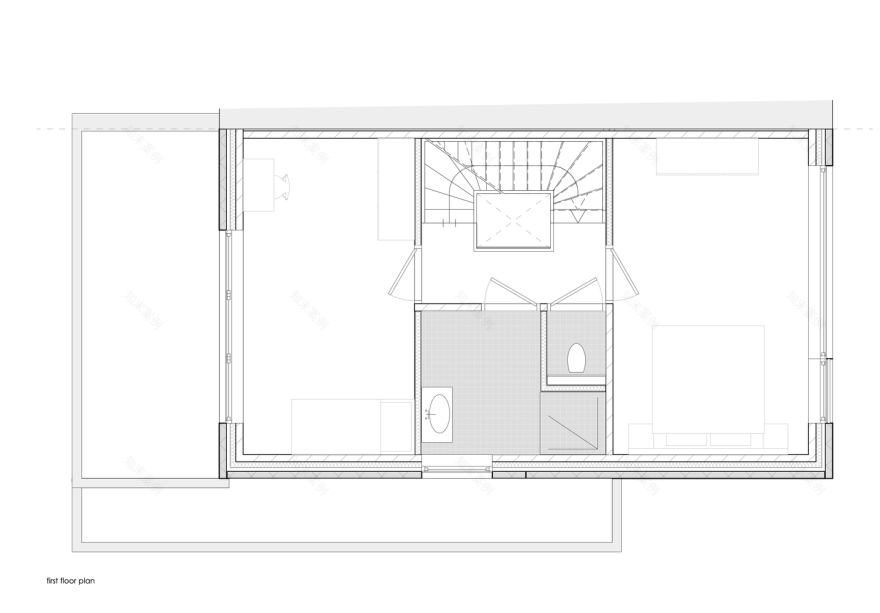 惊艳的荷兰混凝土错层住宅-33