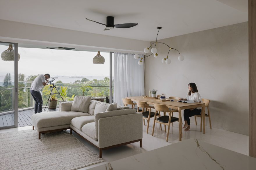 Silversea 3 BR Condo现代加州海岸风住宅丨新加坡丨The Interior Lab-0