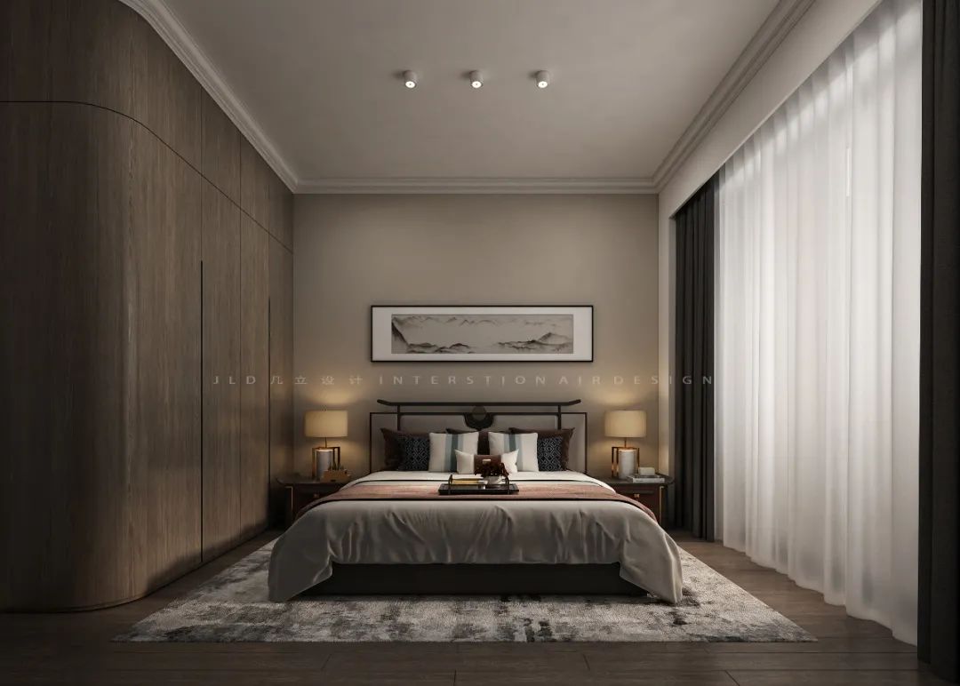 山水之色 · 福建漳州中式奢华卧室设计丨中国漳州丨JLD 设计-21
