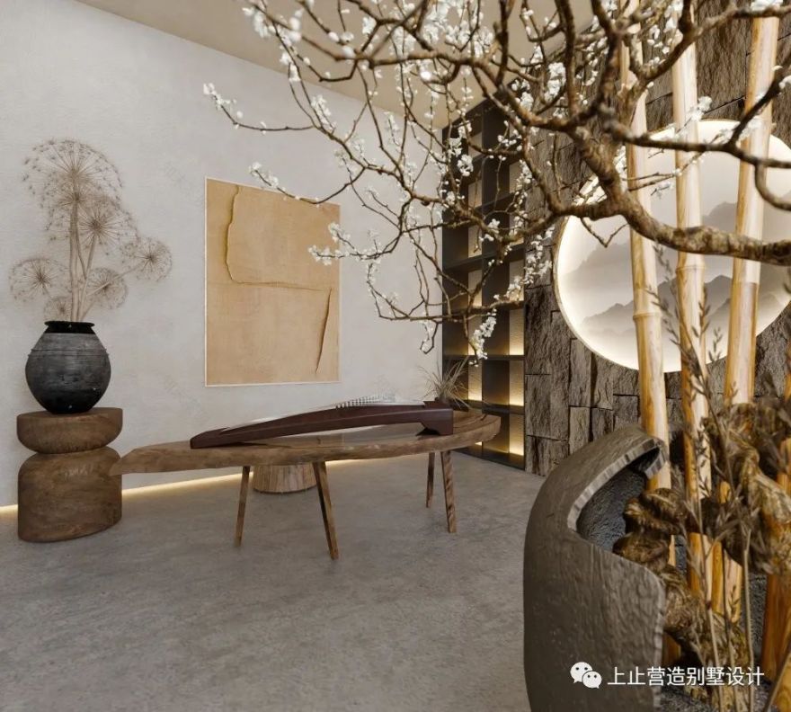 长春岳麓山侘寂复古风丨中国长春丨上止营造别墅设计-14