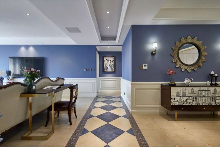 天津 190 平米美式混搭家居设计,简约优雅的中性色调生活空间-16