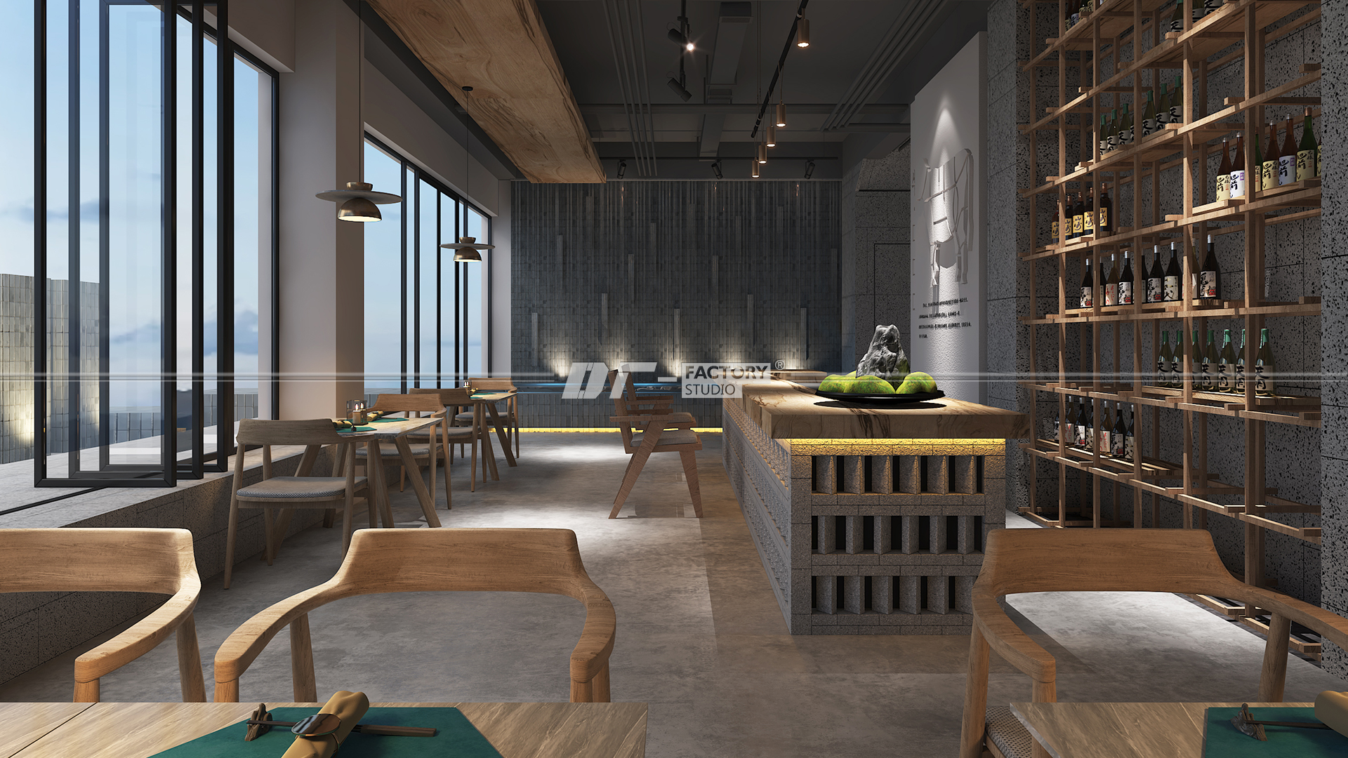 曲靖艺术餐厅设计丨中国曲靖丨鱼骨设计-11