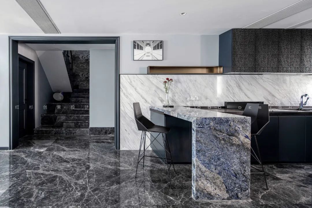 红杉创意设计 | 西安 360㎡现代家居，巧妙融合多种文化元素-54