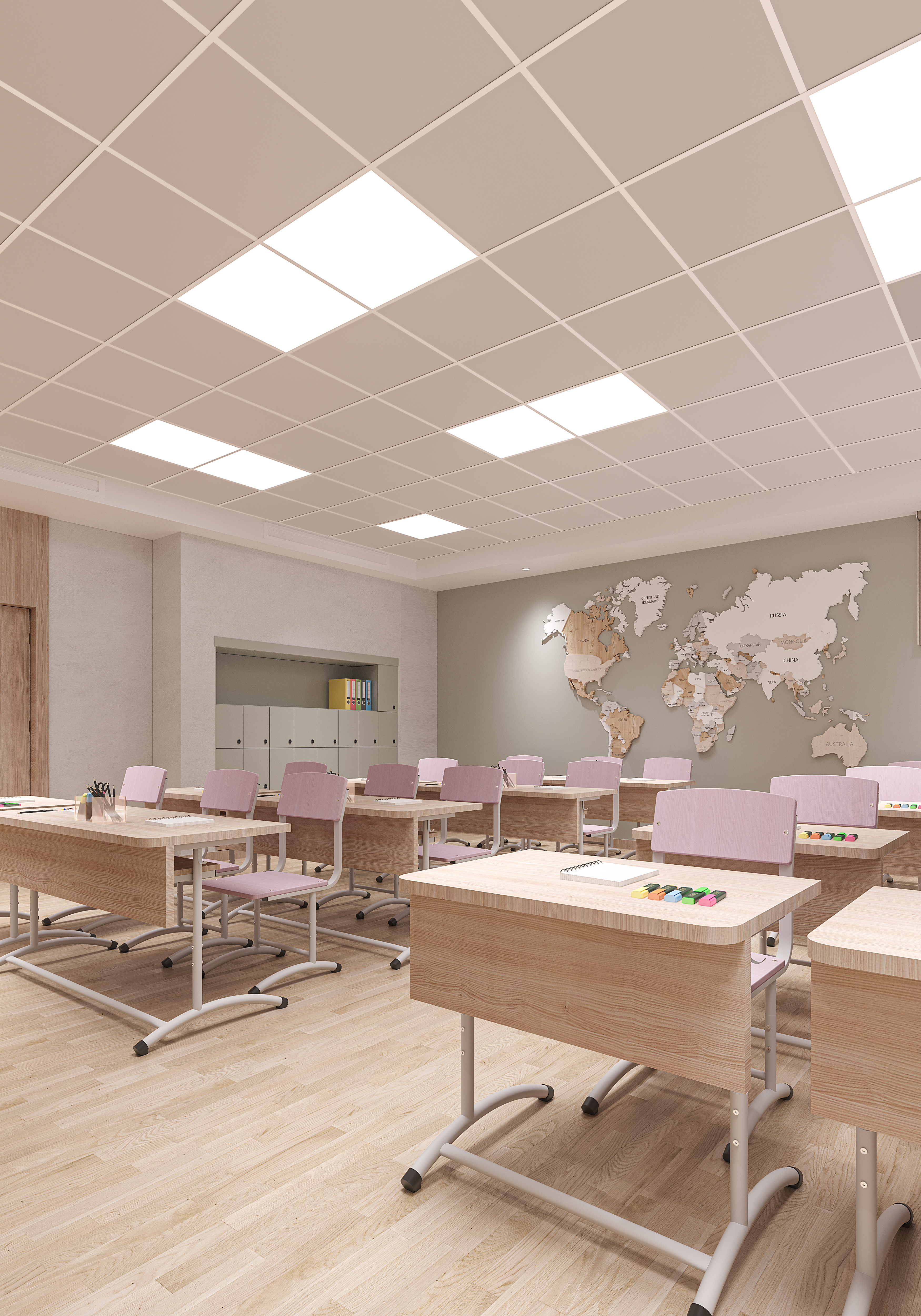 现代小学 学校室内设计丨沙特阿拉伯-53