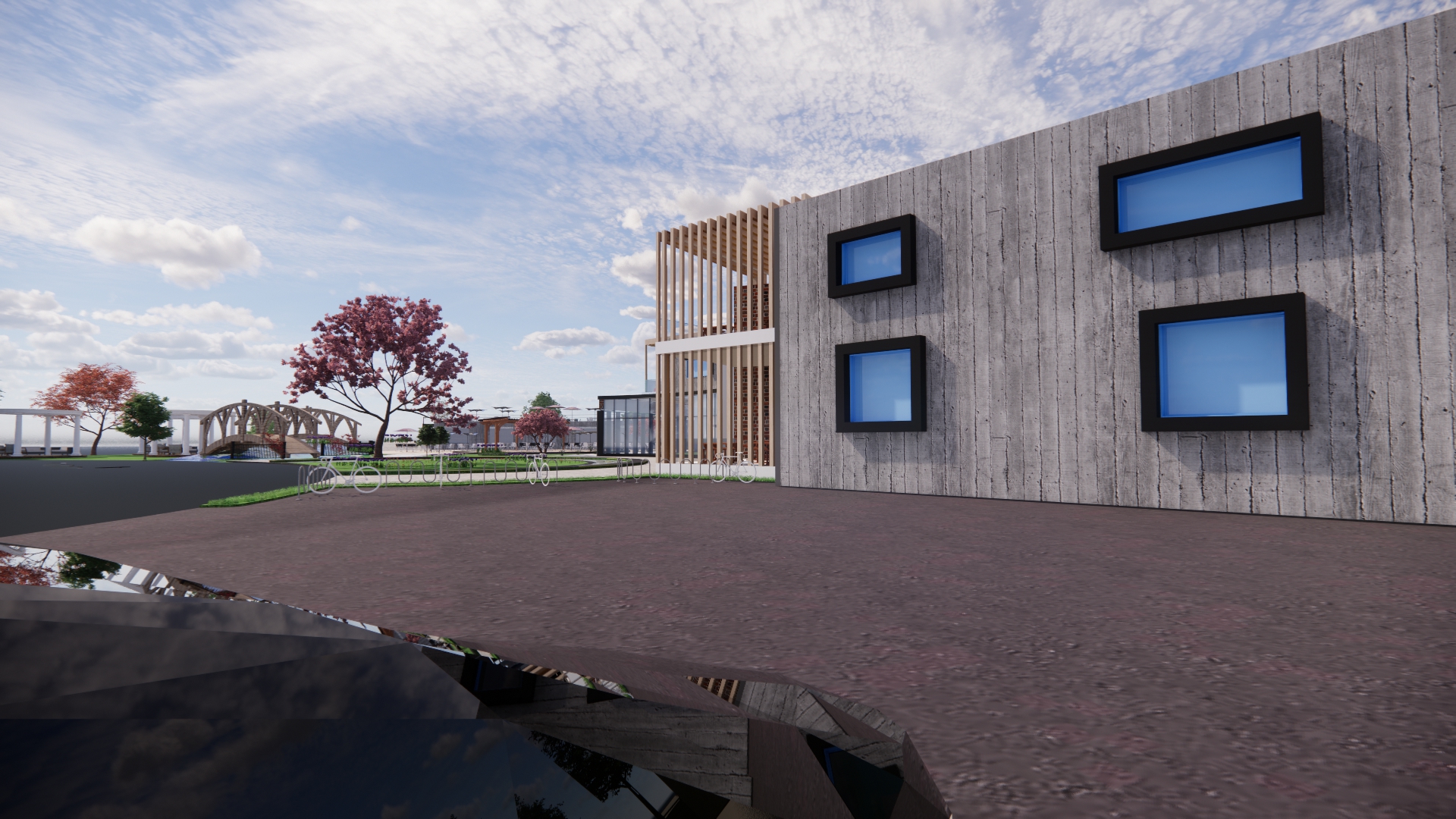 Sports Club's social building-9