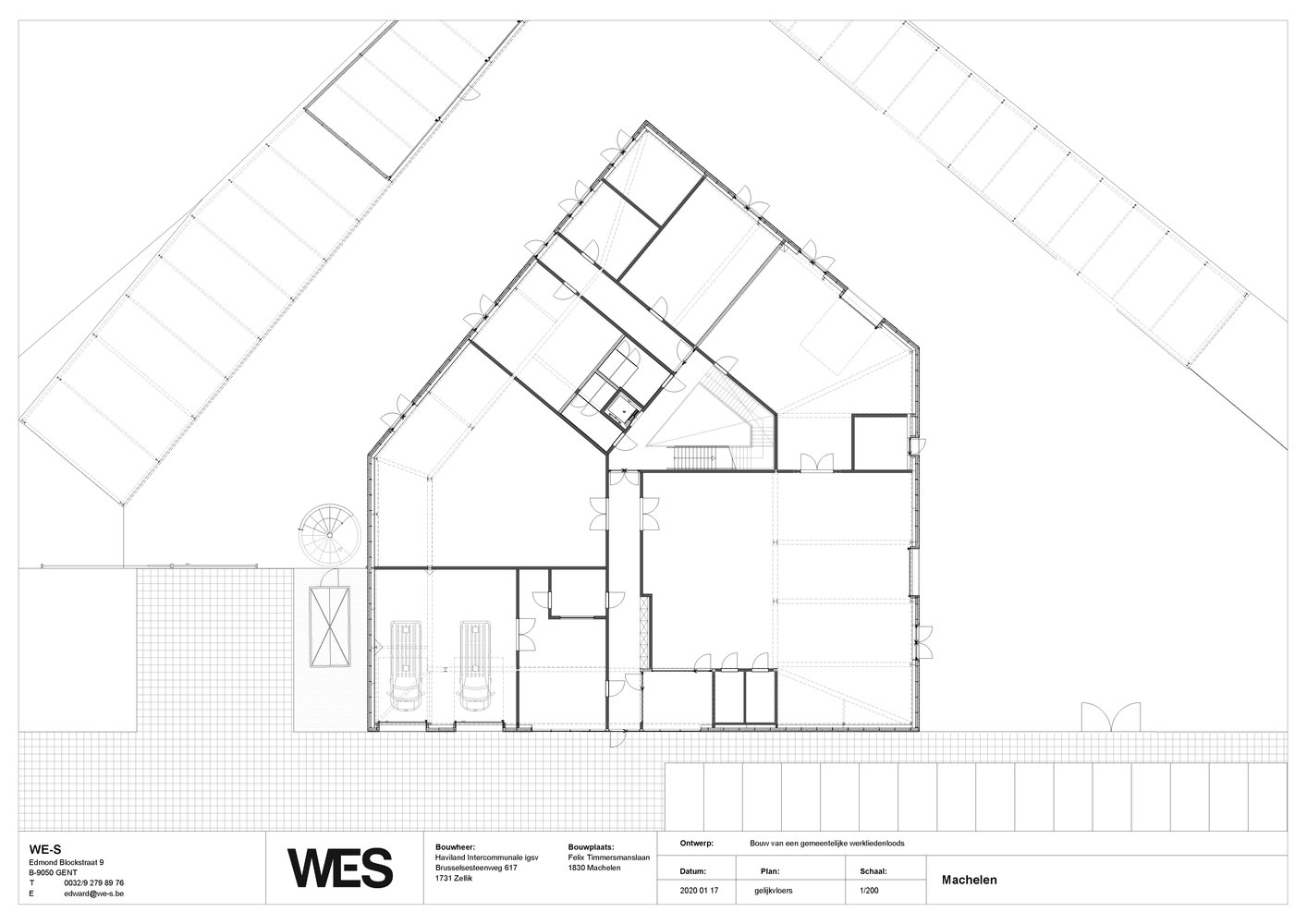 比利时 Machelen 市政厅新 workshop & Office Spaces-15