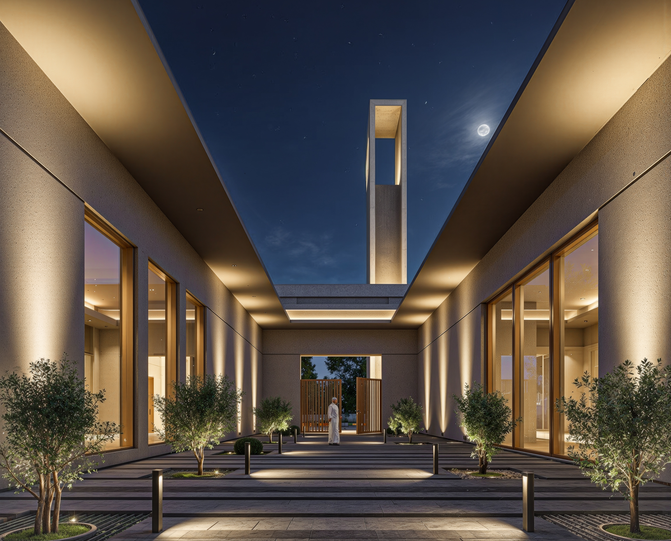 沙特阿拉伯达曼市极简清真寺丨Ahmed Mamdouh-16