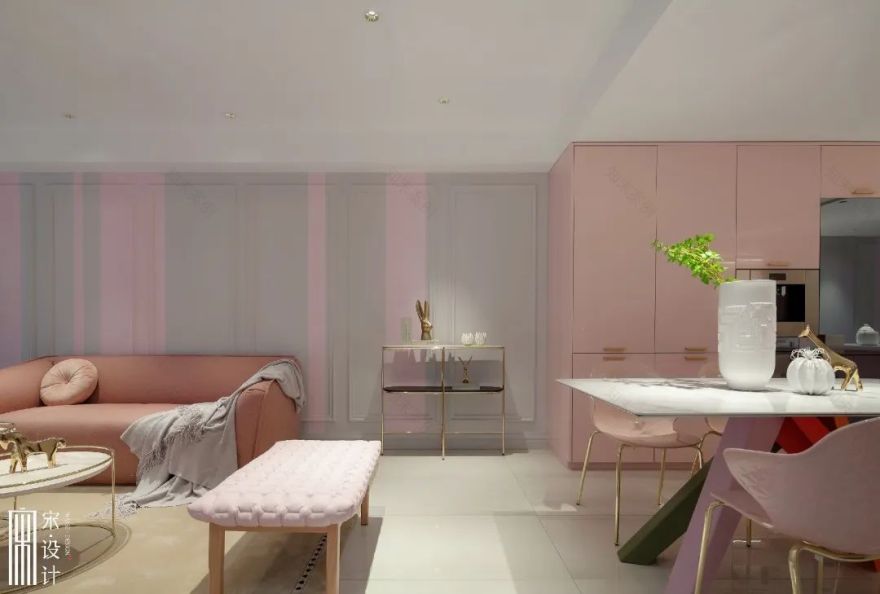 粉色梦幻空间,打造独立女性专属领地-14