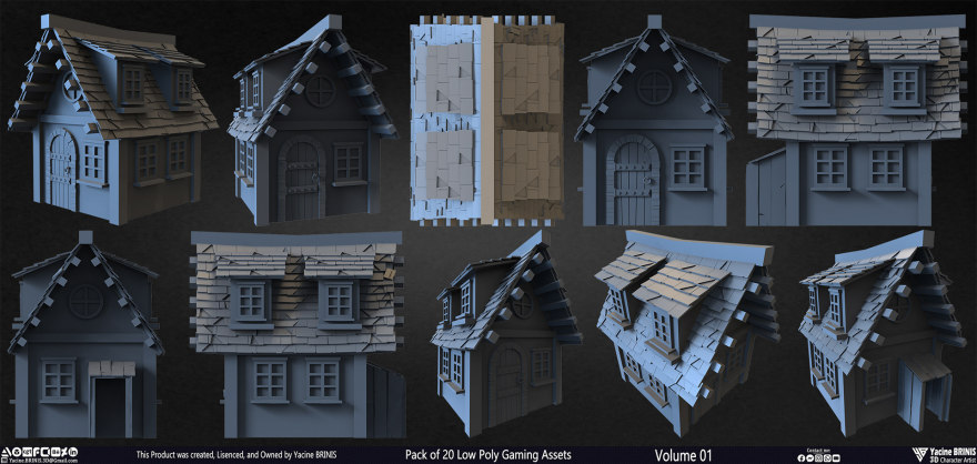 20 个低多边形游戏资产包丨Yacine BRINIS-33