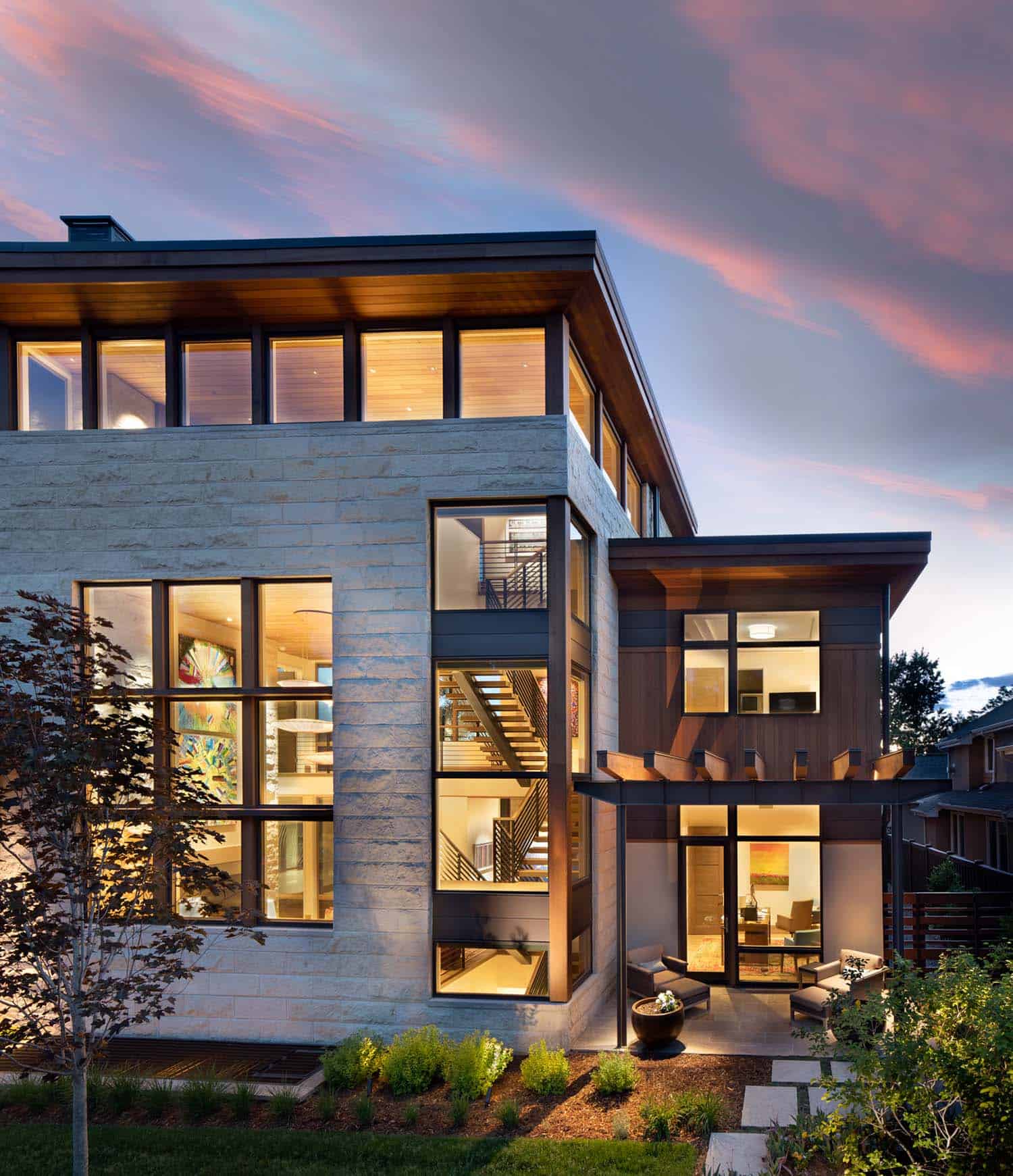 See inside this urban house built around an amazing courtyard in Denver-35