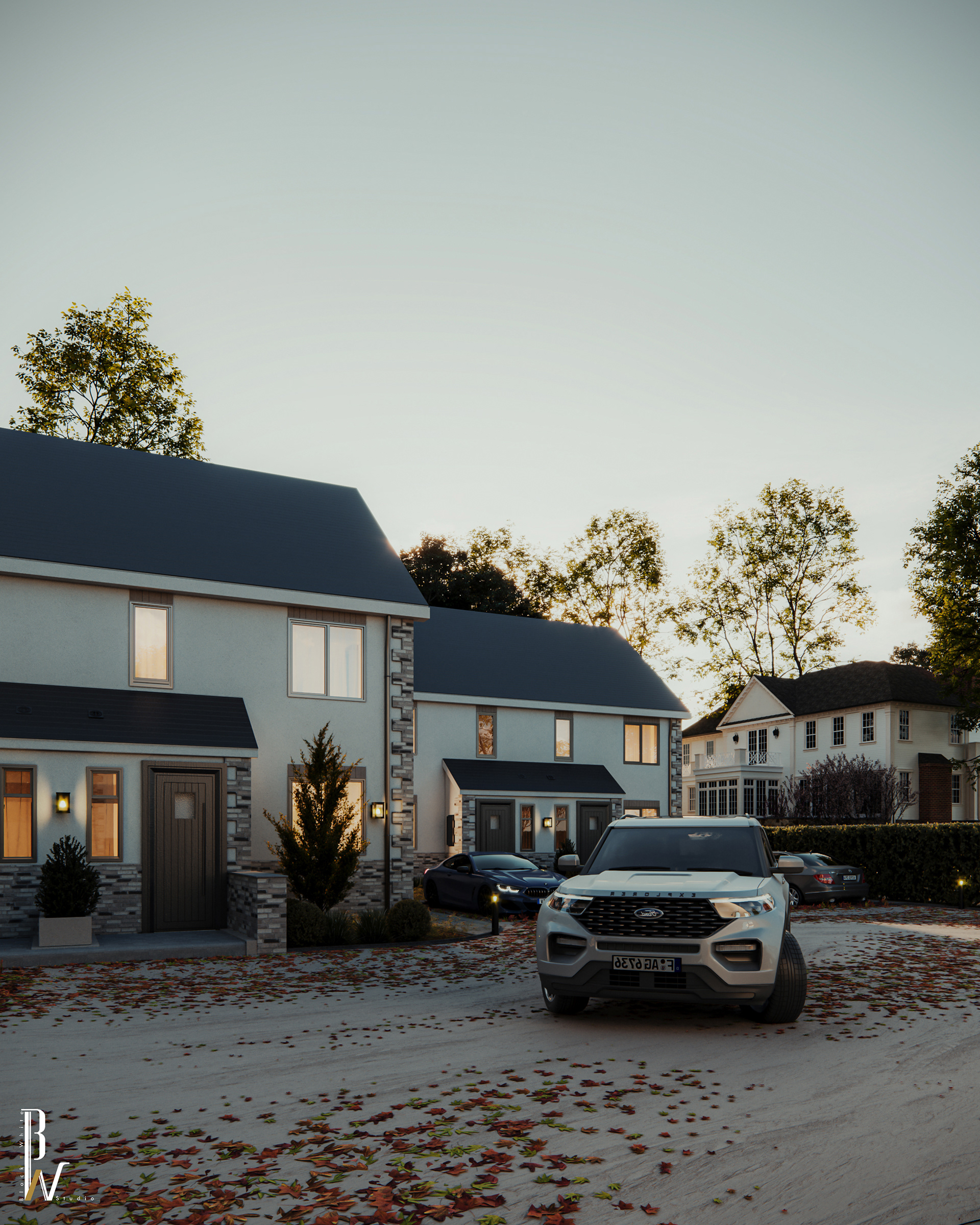 房屋正面丨United KingdomLondon丨Black N White-11