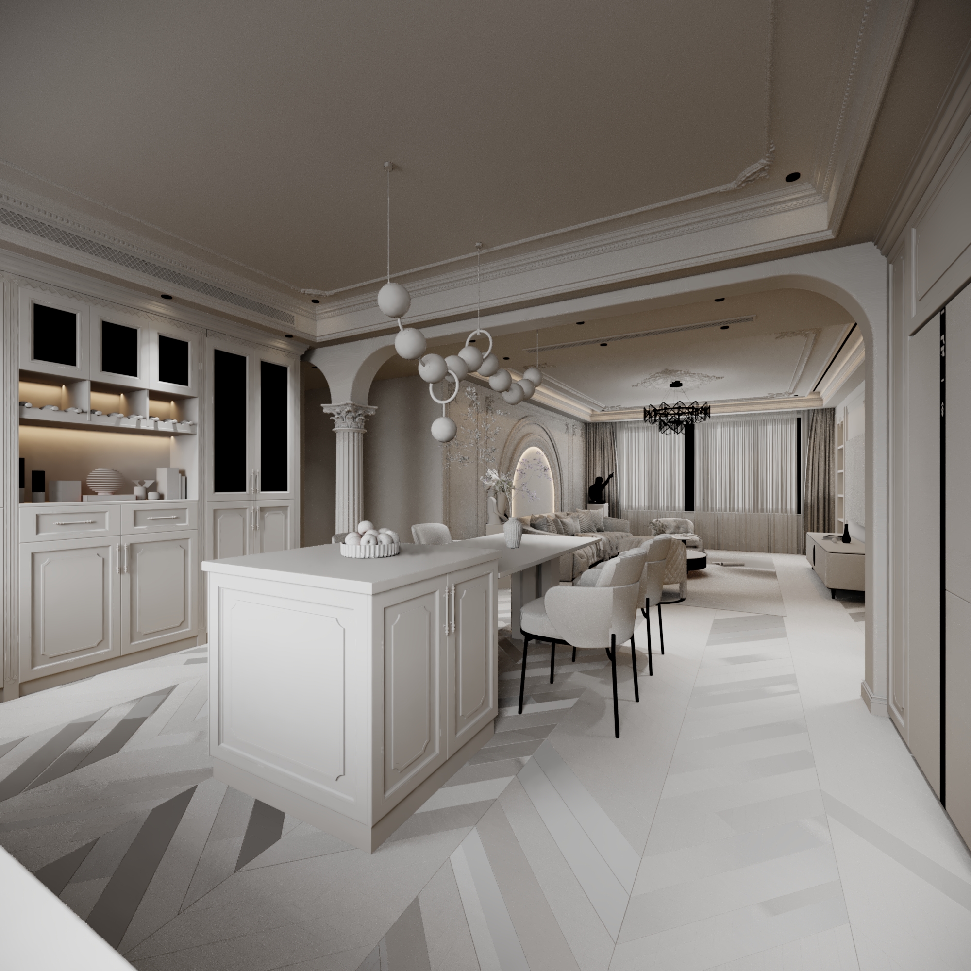 Apartment Home Living & Dinning-9