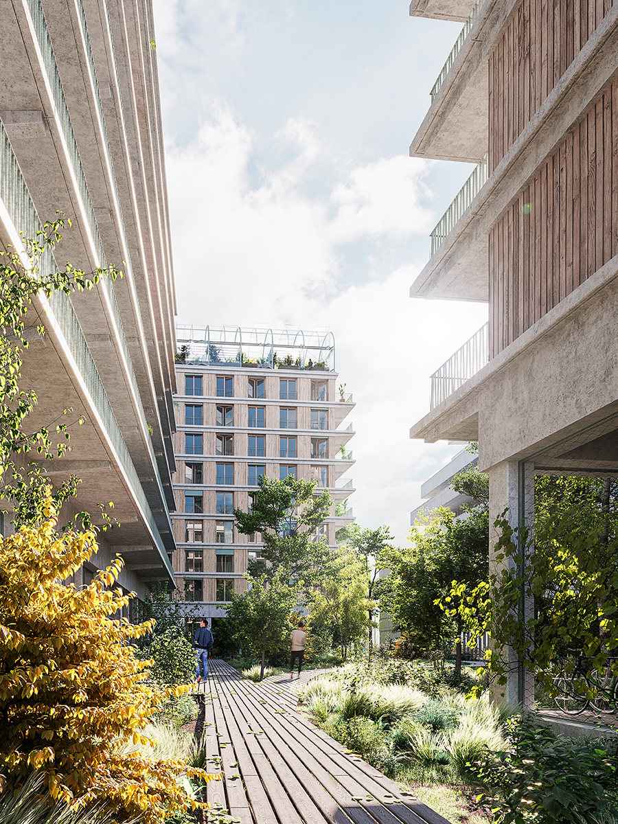 Logements et ferme urbaine, quartier des Girondins-1