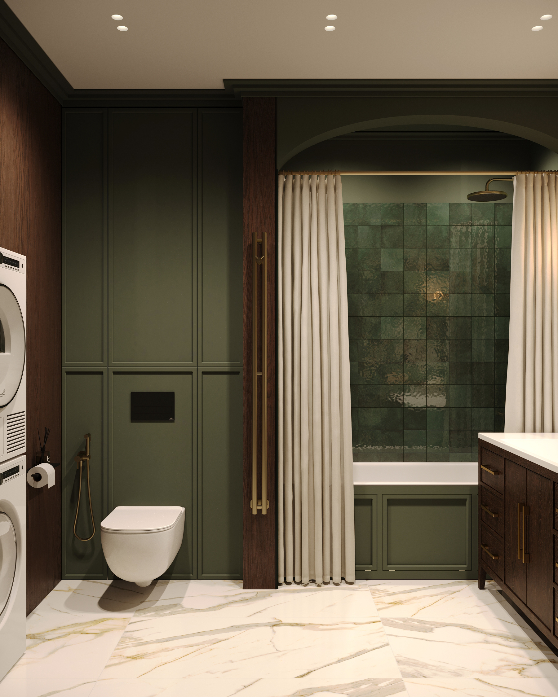 6·4平米卫生间设计丨伊琳娜·马特维耶娃（Ирина Матвеева）-6