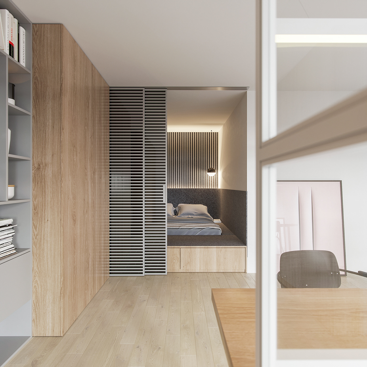 简约浪漫的 40㎡一居室丨俄罗斯丨Barinov Andrey-29