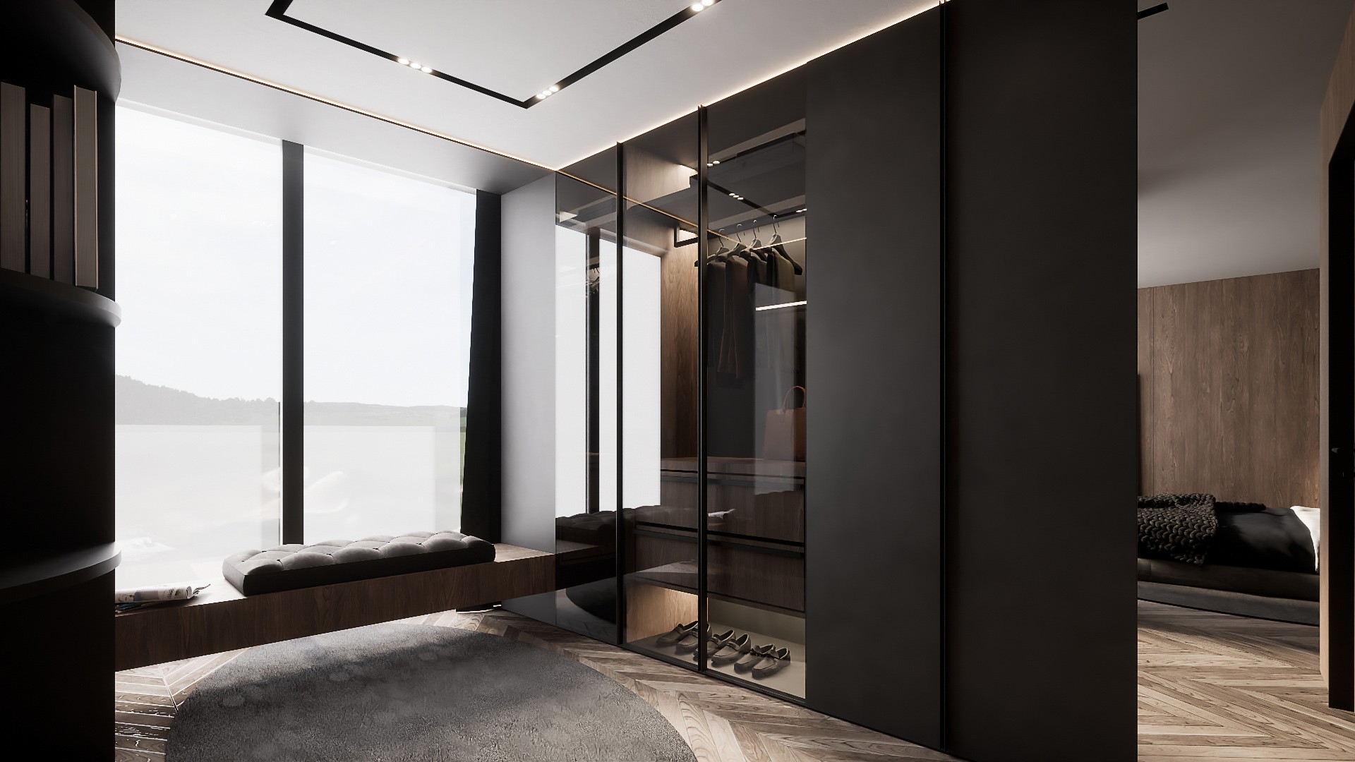 暖棕色系住宅设计 超有氛围感！-11