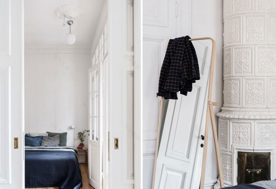 瑞典明亮宽敞公寓,古典与现代完美融合-17