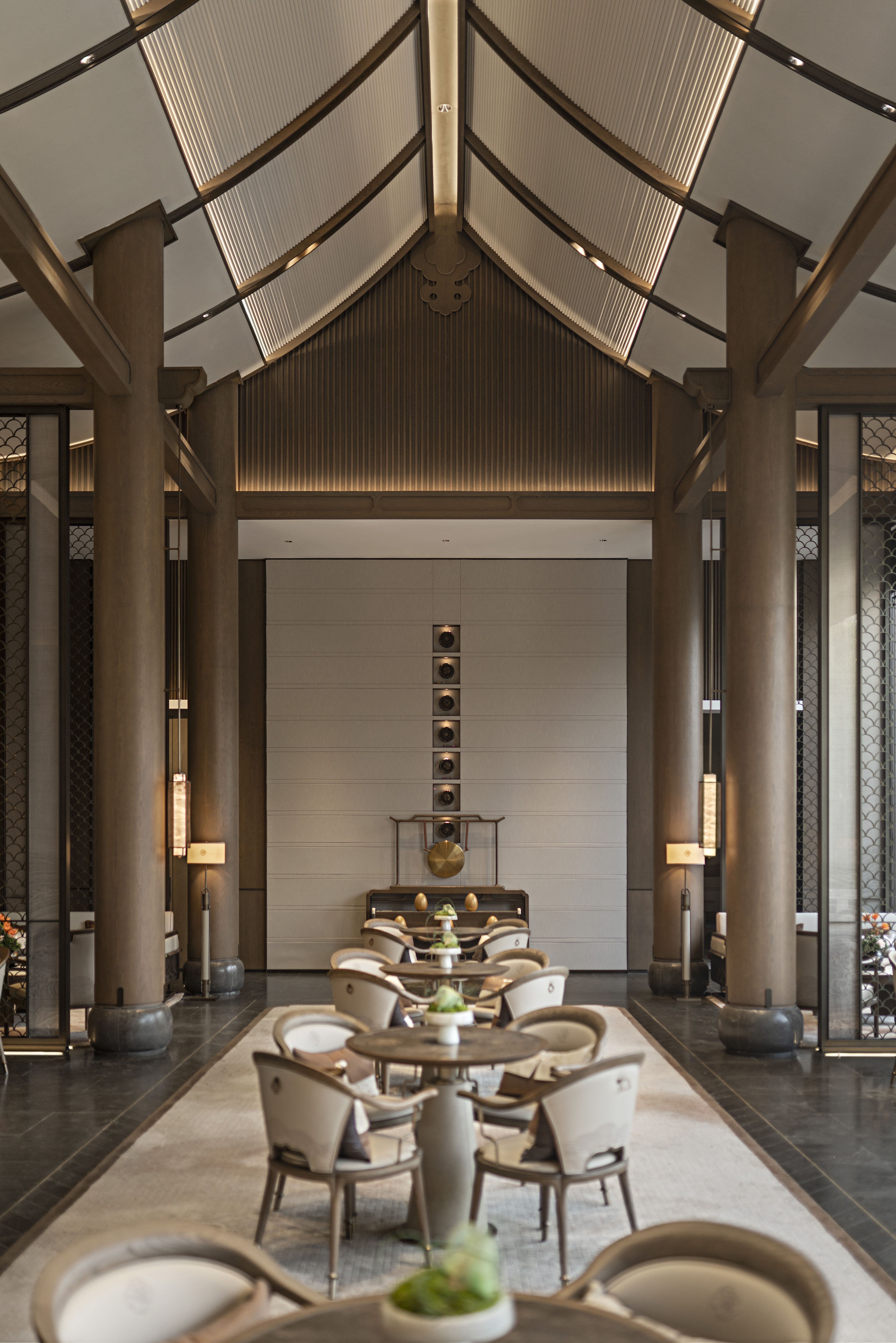 1000㎡中式售楼处丨盘石设计-16