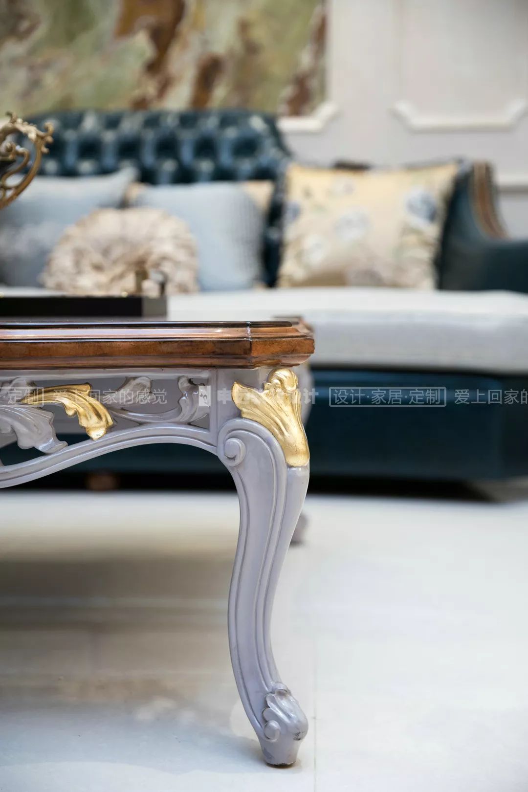 【申远软装百套实景案例】大华伊斐墅 300㎡ 法式-10