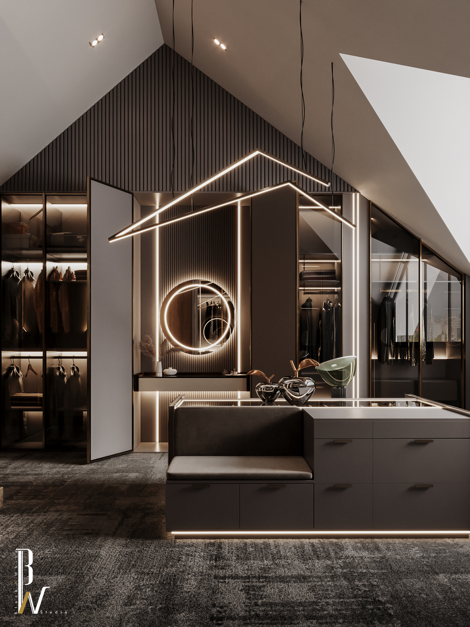 Dressing Room 室内设计丨英国丨Black N White-16