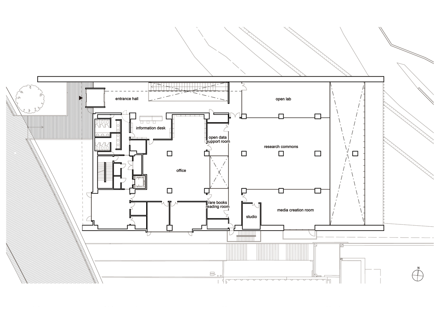 日本工程学院京都大学图书馆丨日本京都丨K.ASSOCIATES,Architects-24