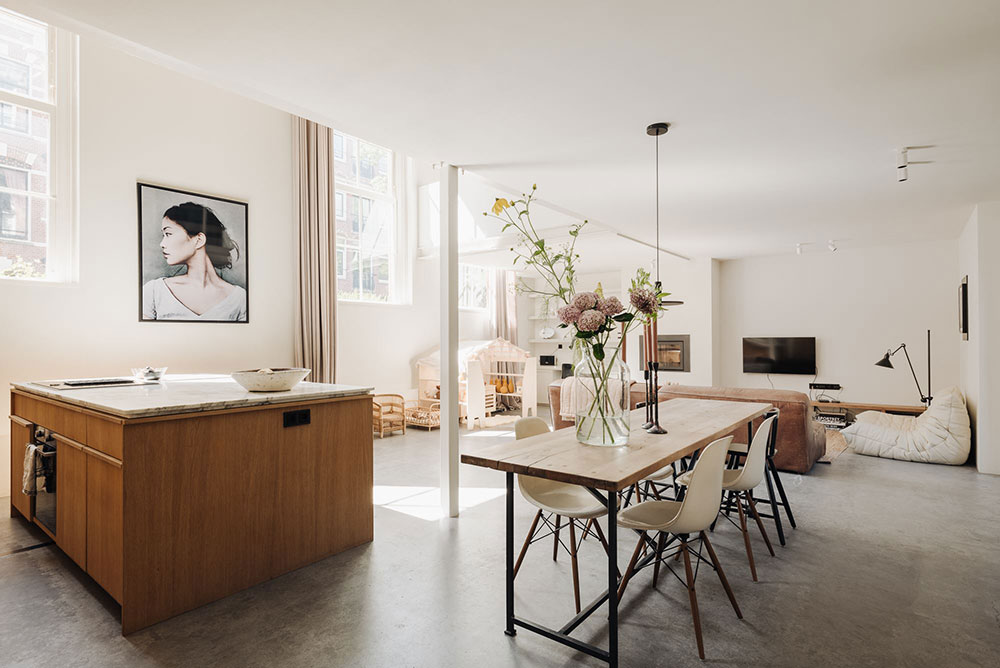 阿姆斯特丹前学校建筑中的时尚阁楼-5