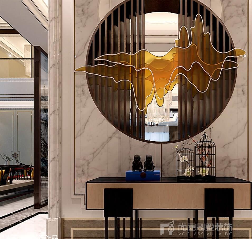 新坝镇800平新中式别墅装修-0