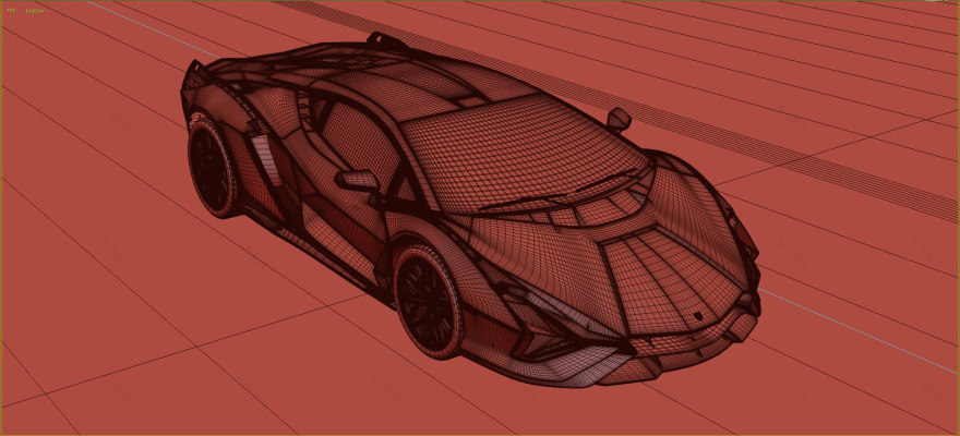 兰博基尼Sián(奇安)电脑生成图像-22