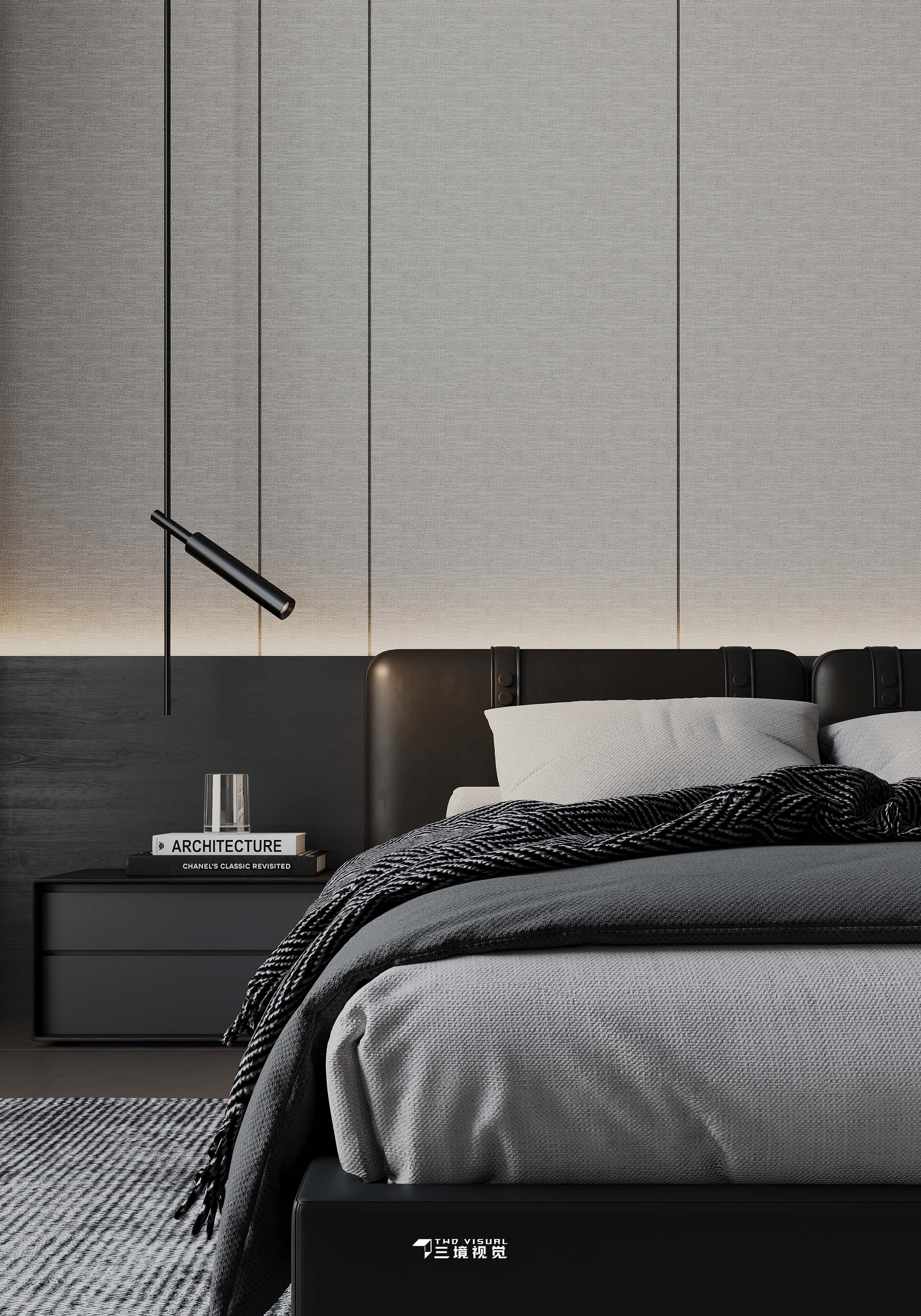 住宅-180平暗黑现代风设计-9