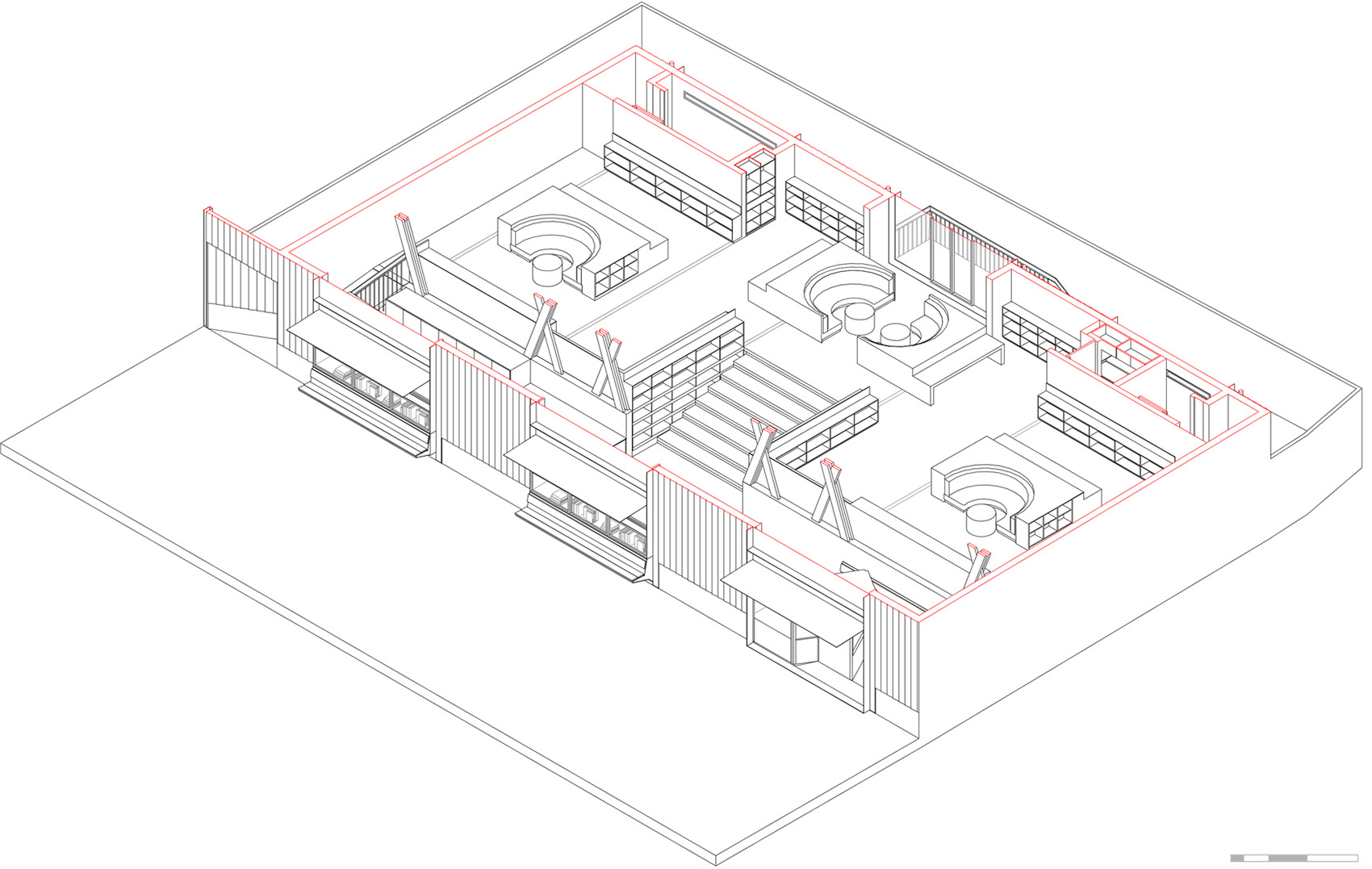 木结构图书馆，智利 / Sebastian Irarrázaval Arquitecto-12