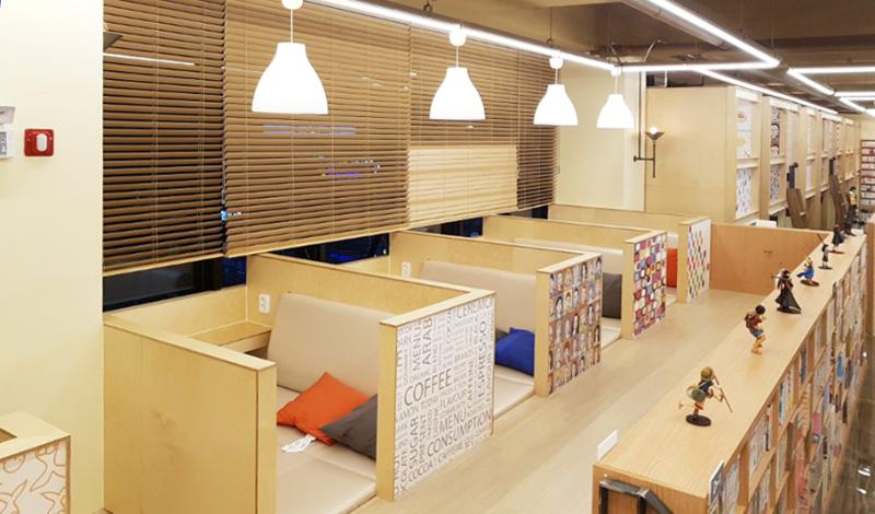 温馨 150 平漫画咖啡厅设计-9