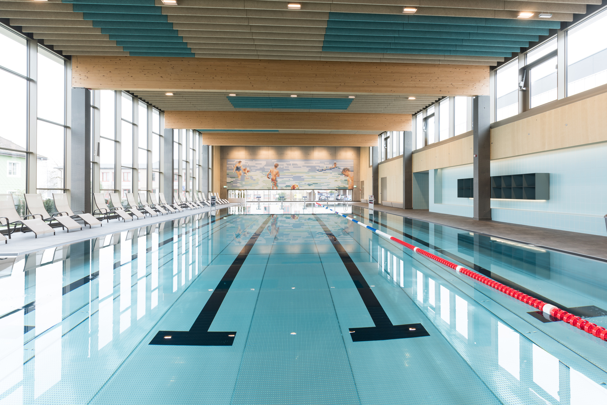 体育馆(Gärtner+Neururer丨体育馆丨Hallenbad Ried Im Innkreis Sauna and Pool)-21