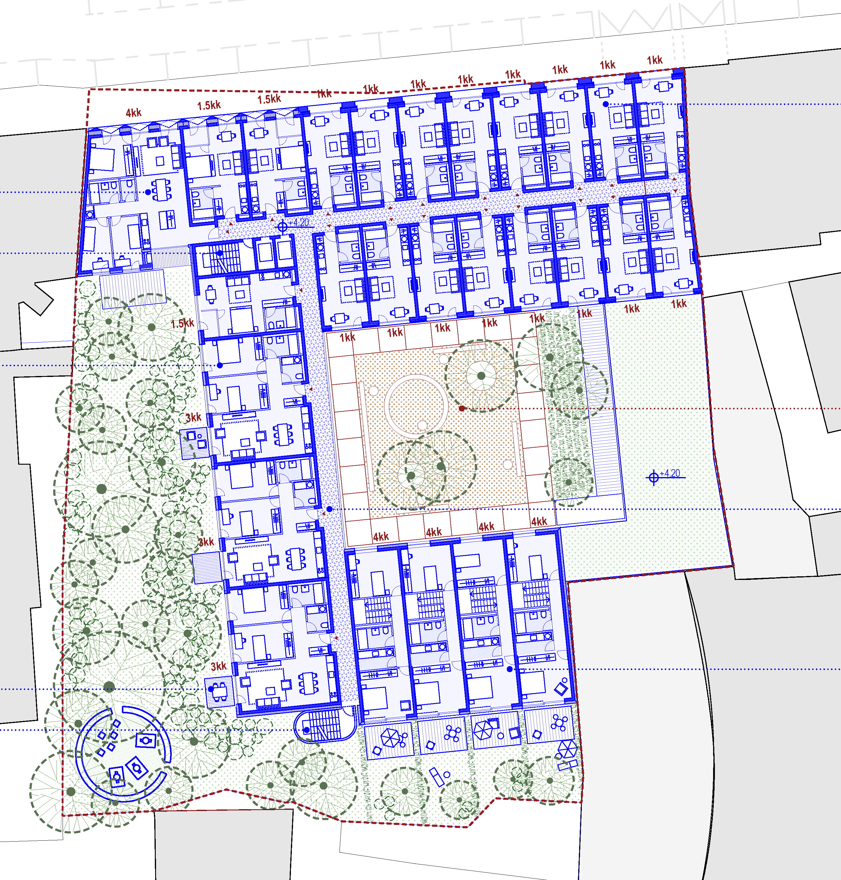 布拉格彼得日街寓所（注：Petrská一般音译为彼得日街，由于不清楚具体情境，housing直译为寓所 ，更符合常见表述习惯）丨CzechPrague丨Bevk Perović arhitekti-7