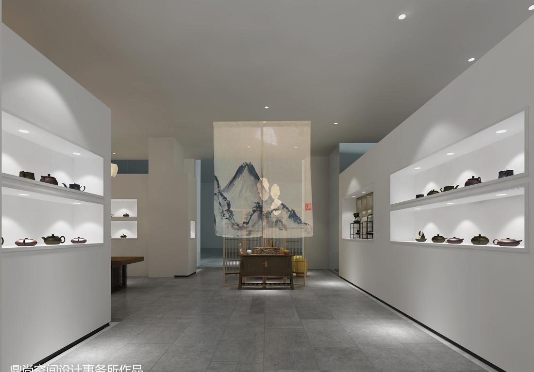 茶砂壶展厅 | 现代简约中式之美-6