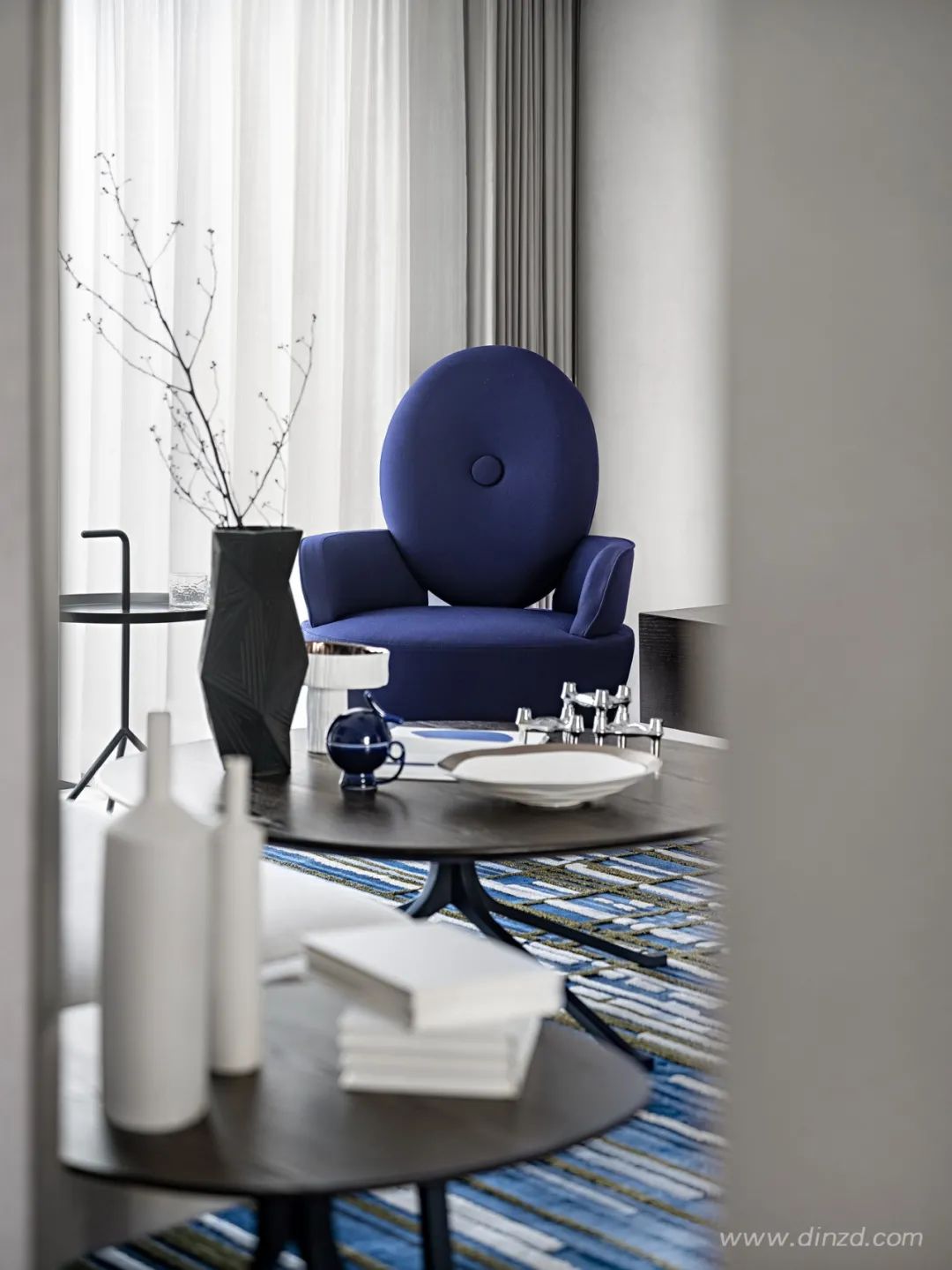 方直·彩虹公馆 | 现代轻奢的蓝色魅力-4