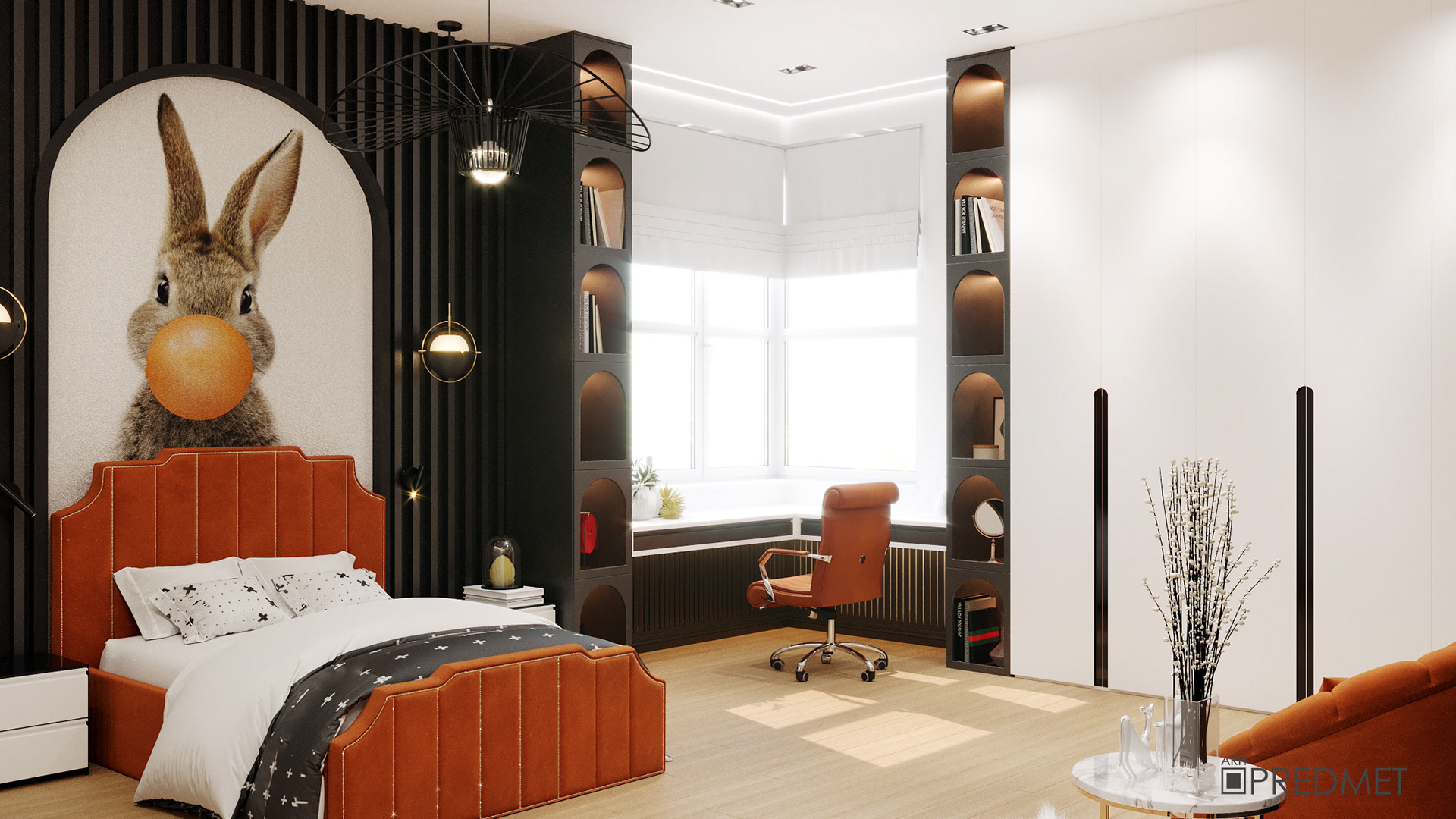 私人住宅二楼设计丨白俄罗斯明斯克-0