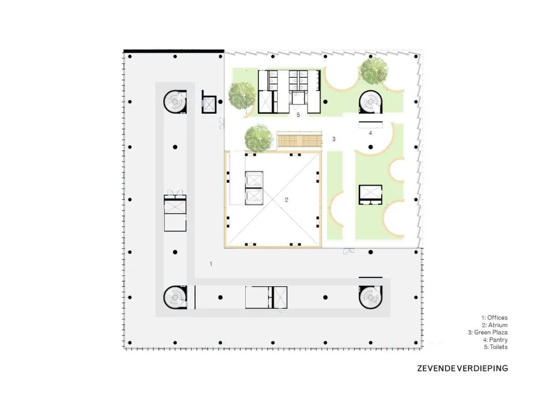 Canon佳能荷兰总部：完美诠释共生理念的绿色地标建丨荷兰丨BroekBakema建筑事务所    M+R室内建筑事务所-75