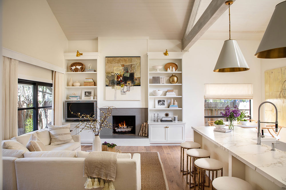 加州温馨奶白色家居设计-5