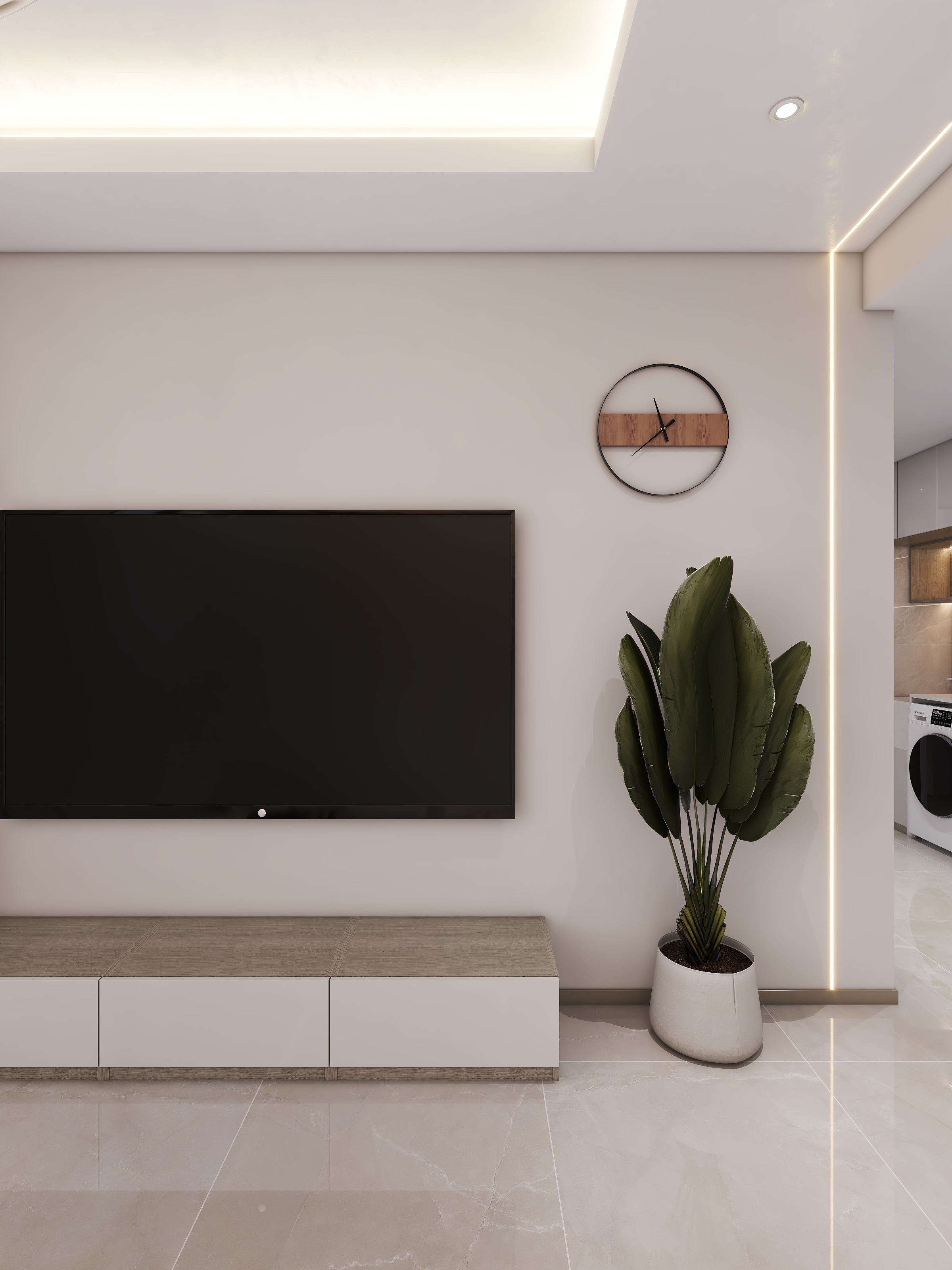 四川成都香瑞楠府（95平方现代简约三居室）-1