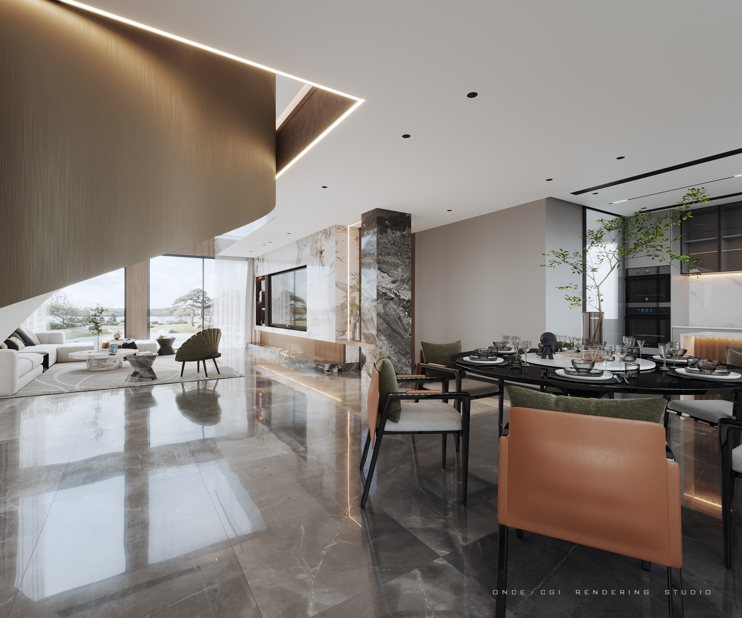 锦湖现代别墅丨ONCE·CGI·RENDERING·STUDIO-13