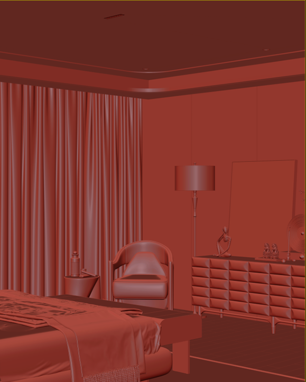 3dsmax Premium Bedroom Model-20