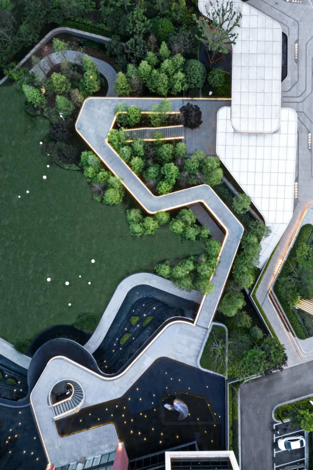 月华倾泻,山水画卷——北辰·经开优++ 的景观设计魅力-35