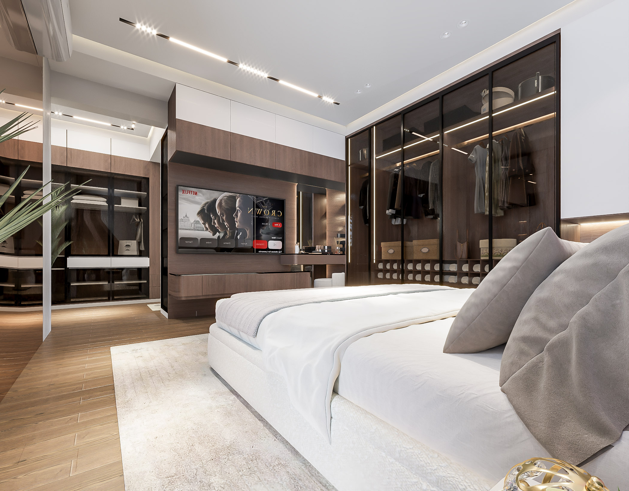 优雅带私人浴室的主卧设计丨S90 architect-9