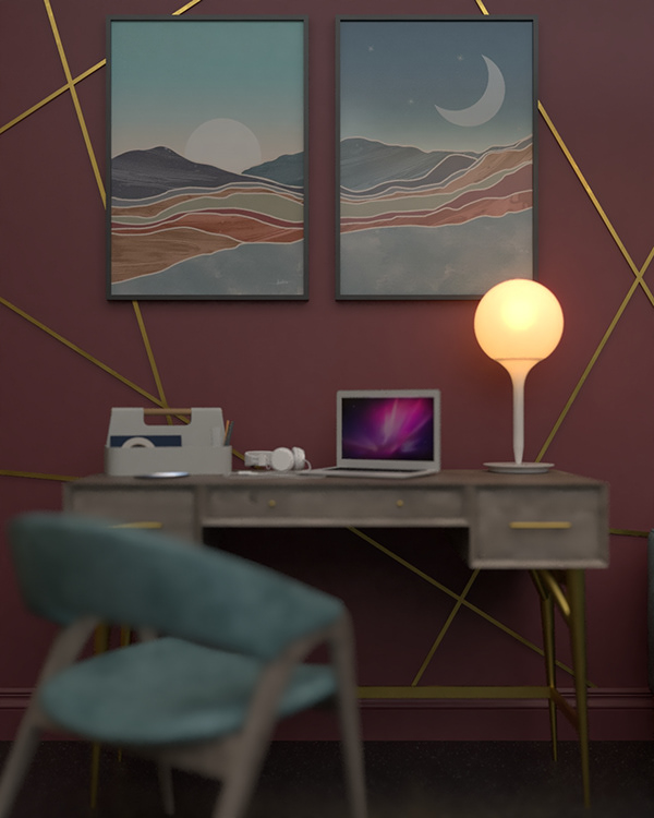 Home working space design-0