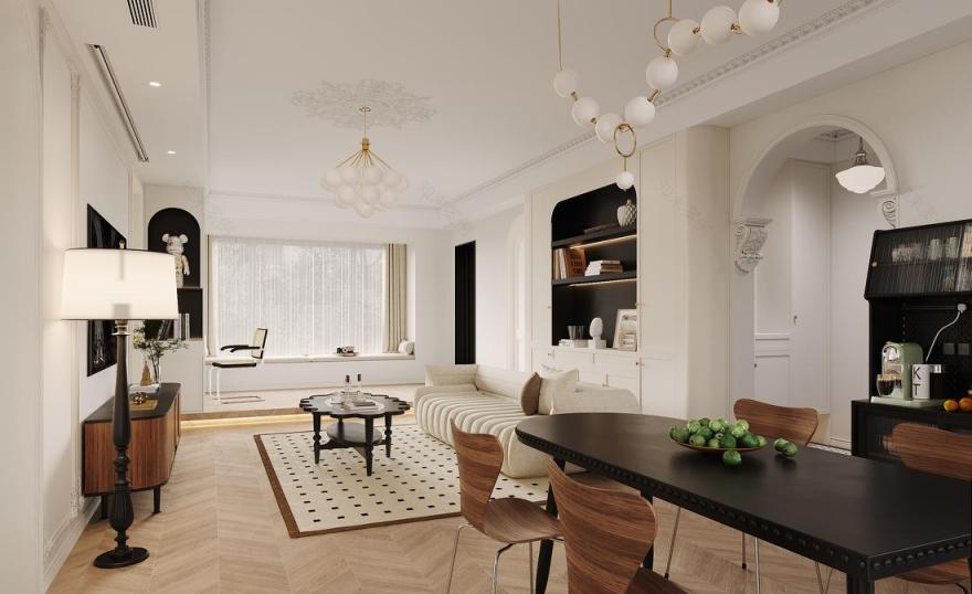 180㎡现代法式风【余韵默然】-54