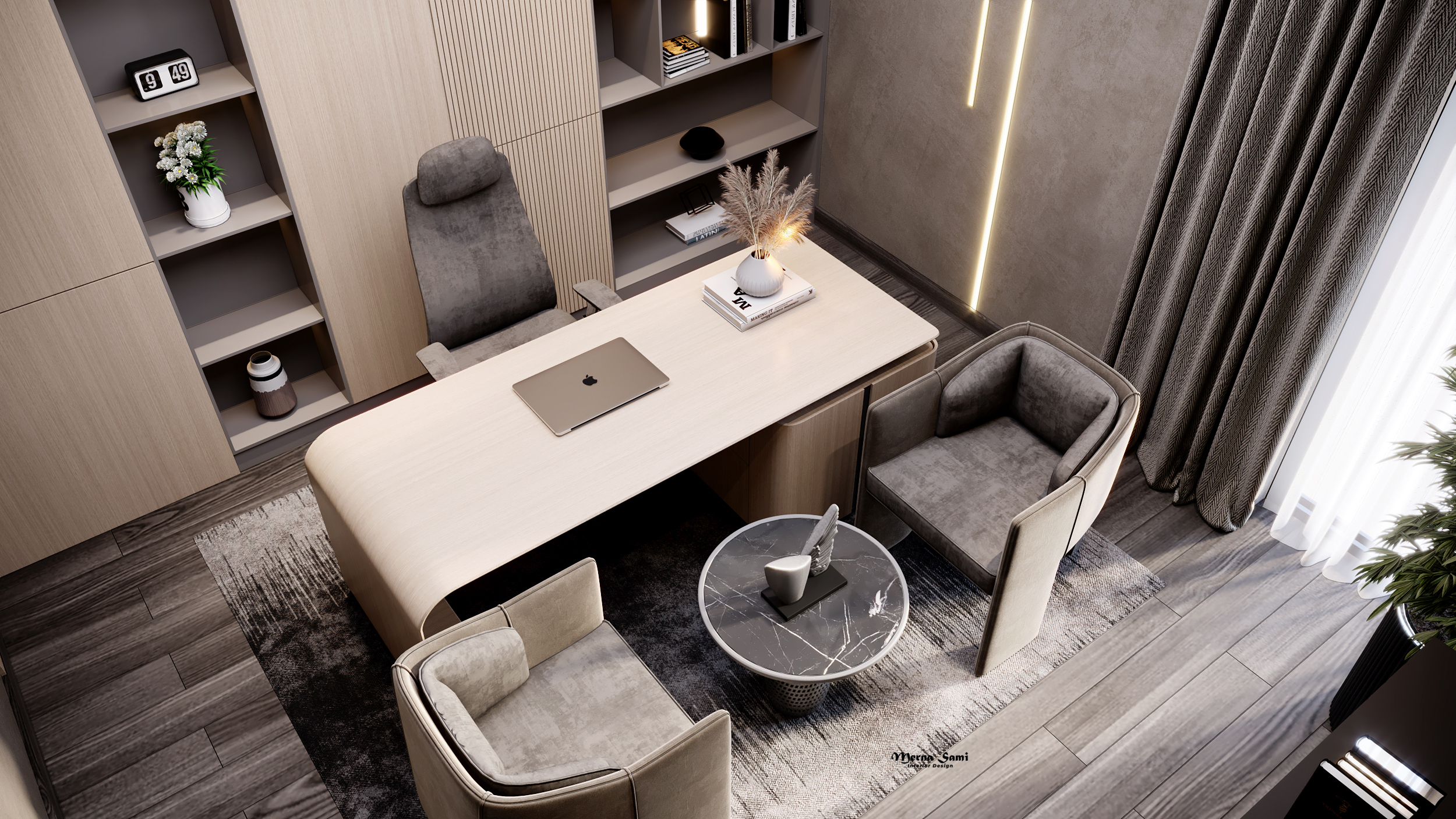 暗色调现代简约公寓丨M A S T E R-54