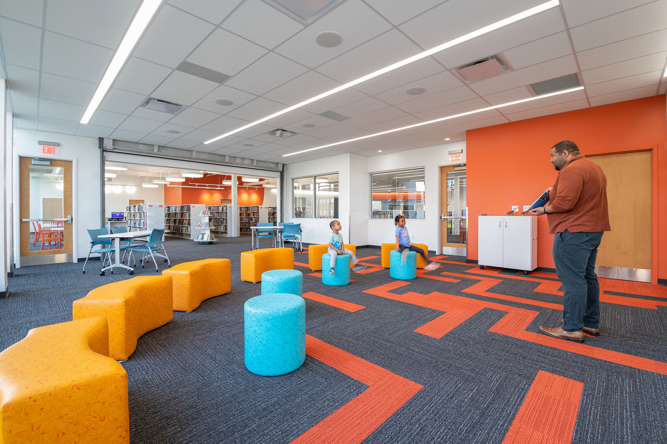 哥伦布大都会图书馆卡尔路分馆丨美国哥伦布丨Moody Nolan-43