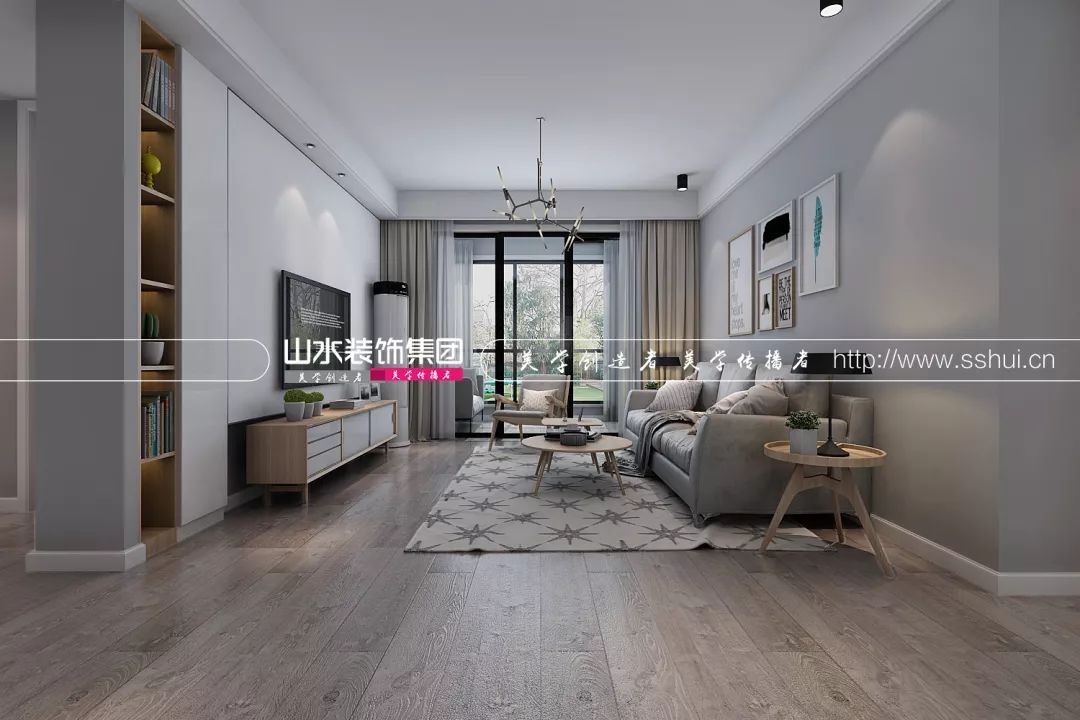 北欧风木质家居,合肥山水家居情景馆-15