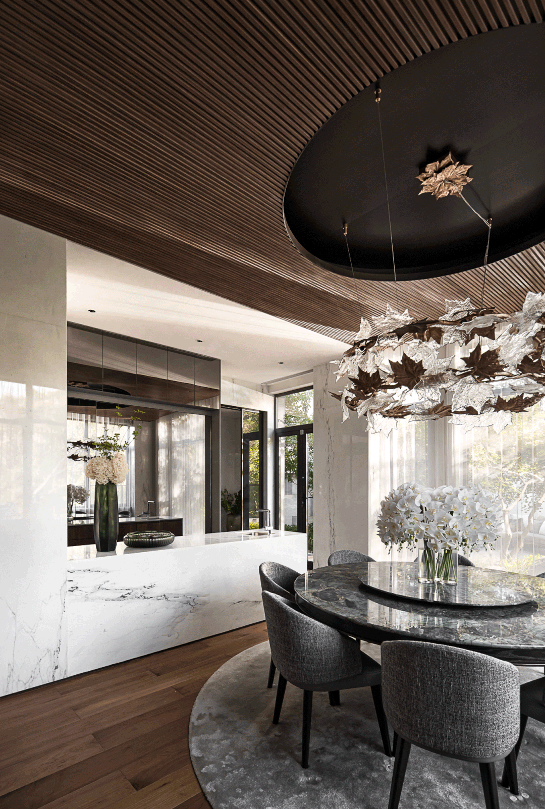 杭州半山林畔晓云山居极简禅意豪宅设计丨中国杭州-32